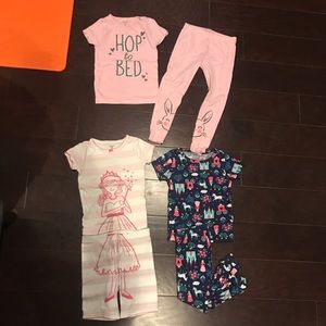Lot of 10- toddler girl sleepwear sz 2T/3T